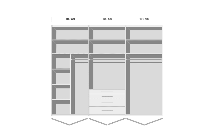 Drehtürenschrank Purisma, graphit, 301 x 223 cm-09