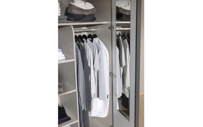 Drehtürenschrank Skat, graphit/Farbglas basalt, 251 223 cm-05