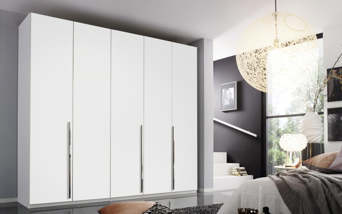 Drehtürenkleiderschrank Montclar, alpinweiß matt, 250 x 223 cm, inkl. umfangreicher Zusatzausstattung-01