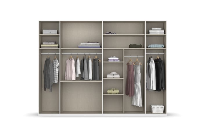 Drehtürenkleiderschrank Montclar, graphit matt, 300 x 223 cm, inkl. 2 Spiegeltüren und 3 Schubkästen-04