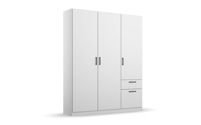 Drehtürenschrank 32Q2 Allrounder, alpinweiß, 136 x 197 cm-01