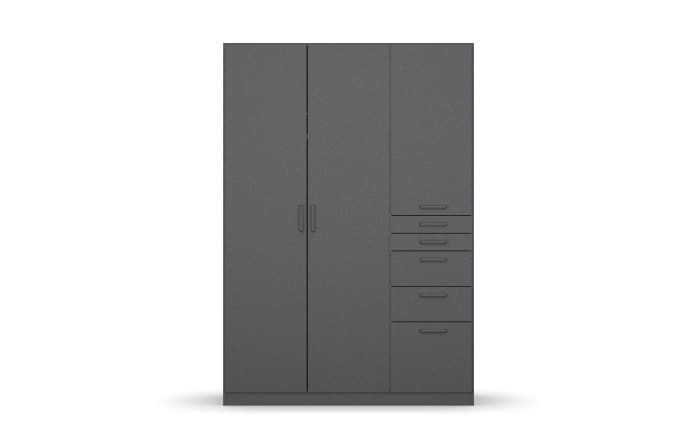 Drehtürenschrank 02L8 Allrounder, grau, 136 x 197 cm-02