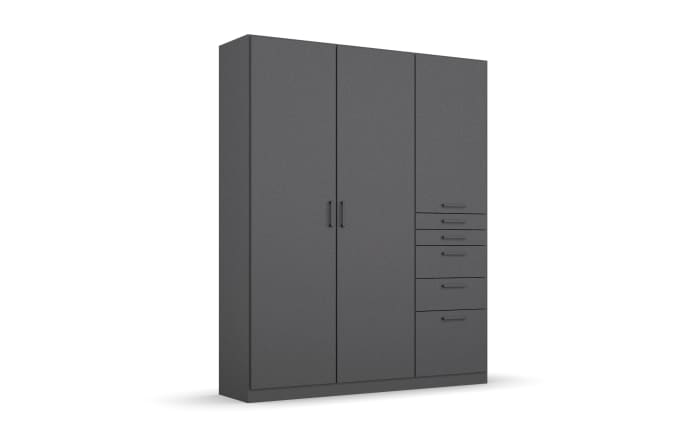 Drehtürenschrank 02L8 Allrounder, grau, 136 x 197 cm-01