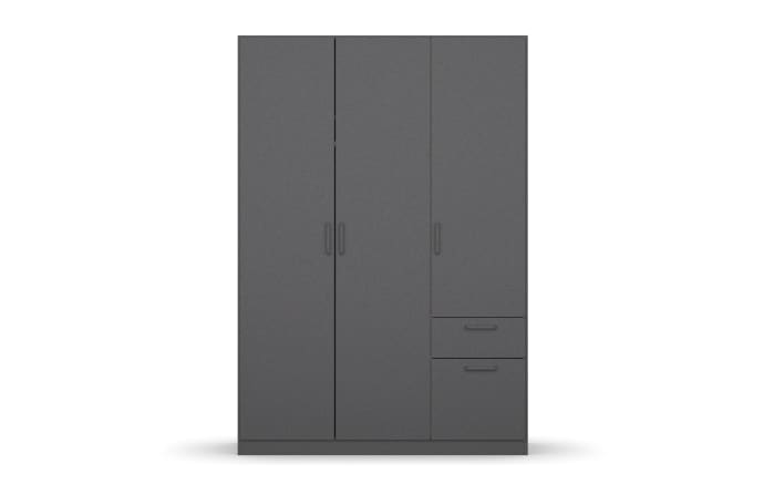 Drehtürenschrank 32Q2 Allrounder, grau, 136 x 197 cm-02