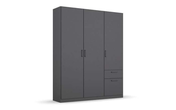 Drehtürenschrank 32Q2 Allrounder, grau, 136 x 197 cm-01