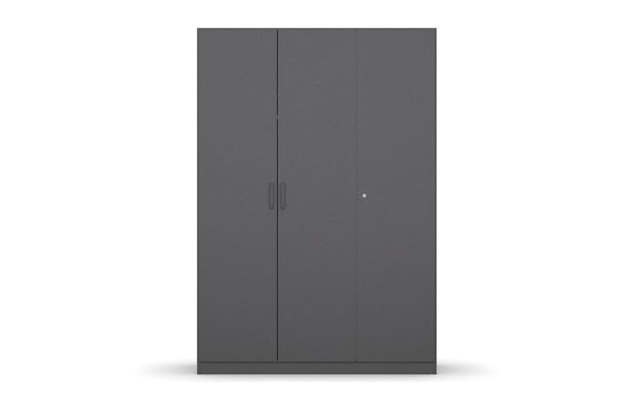 Drehtürenschrank 36A4 Allrounder, grau, 136 x 197 cm-02