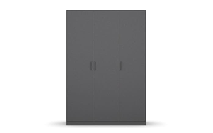 Drehtürenschrank 3732 Allrounder, grau, 136 x 197 cm -02