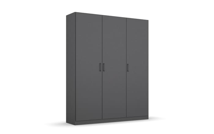 Drehtürenschrank 3732 Allrounder, grau, 136 x 197 cm -01