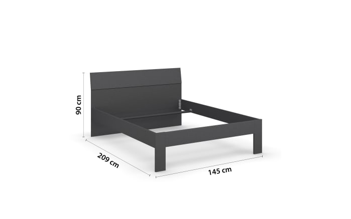 Bett 5Q40 Allrounder, grau, 140 x 200 cm-02