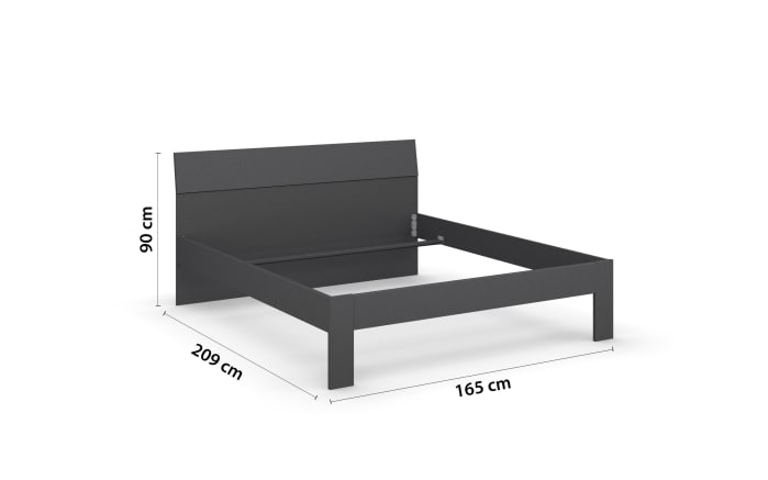 Bett 5T60 Allrounder, grau, 160 x 200 cm-02