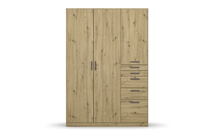 Drehtürenschrank 02L8 Allrounder, Eiche Artisan Nachbildung, 136 x 197 cm -02