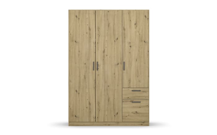 Drehtürenschrank 32Q2 Allrounder, Eiche Artisan Nachbildung, 136 x 197 cm -02