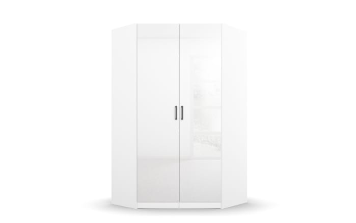 Drehtüren-Eckschrank 3253 Allrounder, weiß, 117 x 197 cm-01