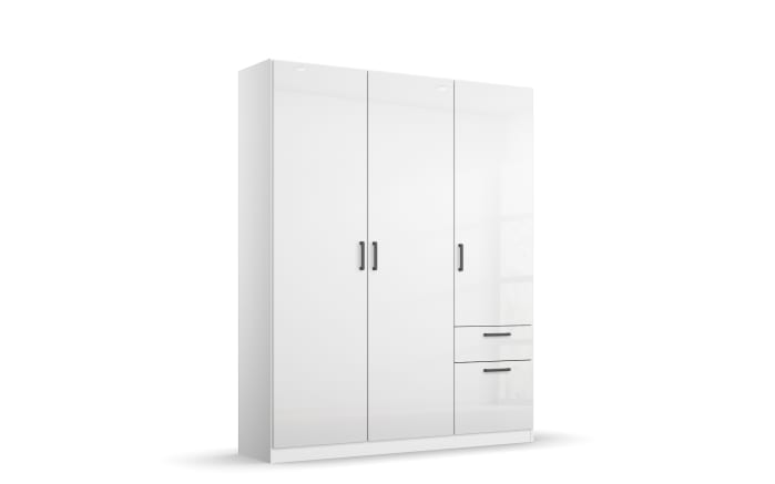 Drehtürenschrank 33Q2 Allrounder, weiß, 136 x 197 cm-01