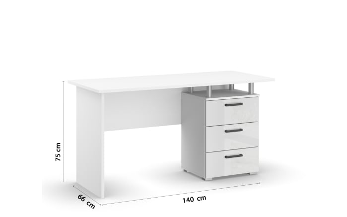Schreibtisch 9518 Allrounder, weiß-02