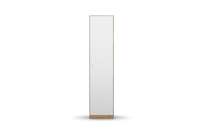 Drehtürenschrank Allrounder, Eiche Artisan Nachbildung/alpinweiß, 1-türig, 4 Böden-02