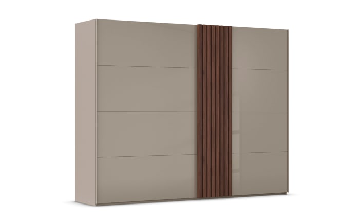Schwebetürenschrank Tegio-F, fango/Nussbaum-02