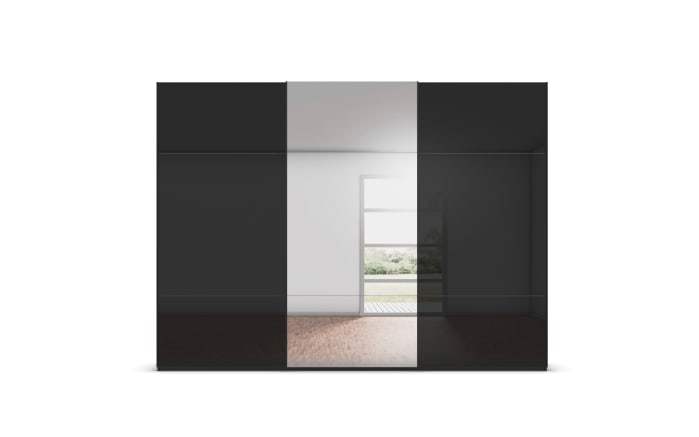 Schwebetürenschrank Contido, schwarz, 301 x 223 cm-03