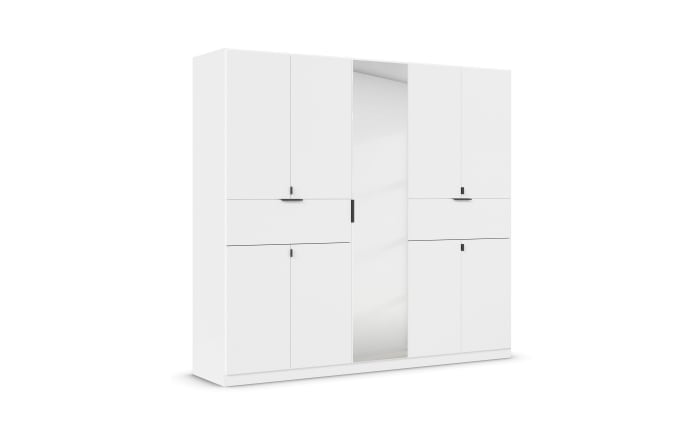 Drehtürenschrank Ticao, weiß, 226 x 210 cm-03