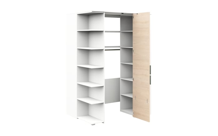 Eckkleiderschrank clip, weiß/sandfarbig, inkl. LED Beleuchtung-03