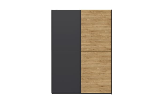 Schwebetürenschrank qunit, anthrazit/Eiche-Nachbildung-02