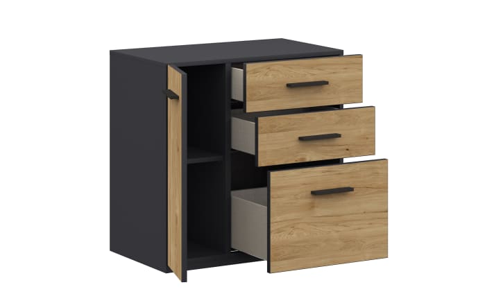 Kommode qunit, anthrazit/Eiche-Nachbildung-03