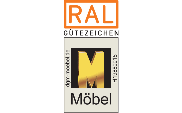 Nachttisch Cena, Wildeiche Furnier/Lack grau, 60 x 46 cm-03