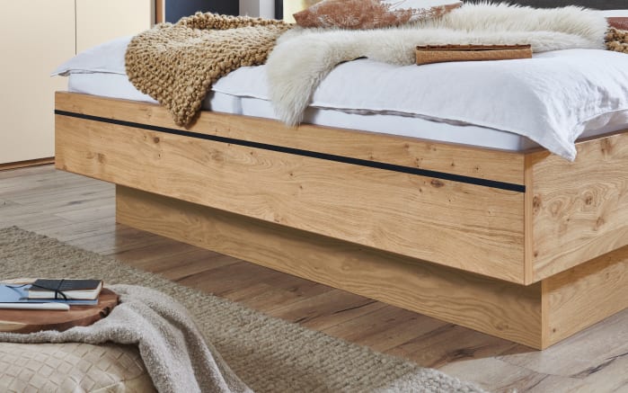 Schlafzimmer Cabrillo, sand/Balkeneiche furniert, 180 x 200 cm, Schrank 300 x 230 cm-03