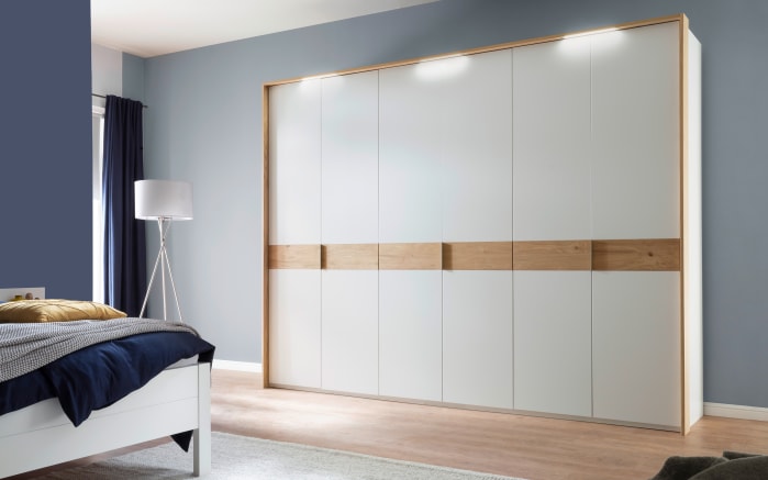 Drehtürenschrank Multiline, Balkeneiche/weiß-01