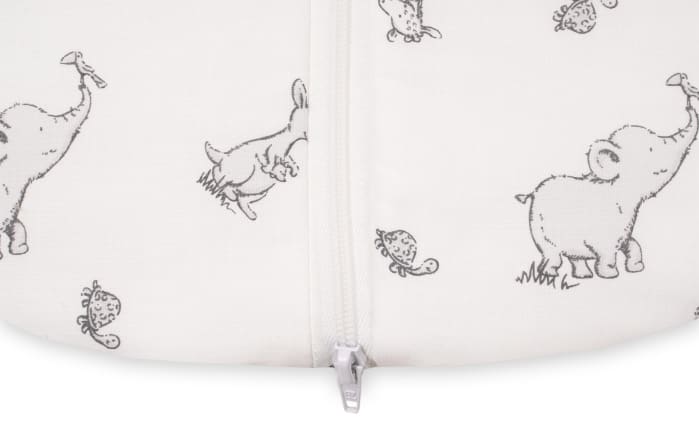 Schlafsack, weiß mit Muster Safari, 90 cm-02
