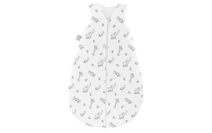 Schlafsack, weiß mit Muster Safari, 90 cm-01