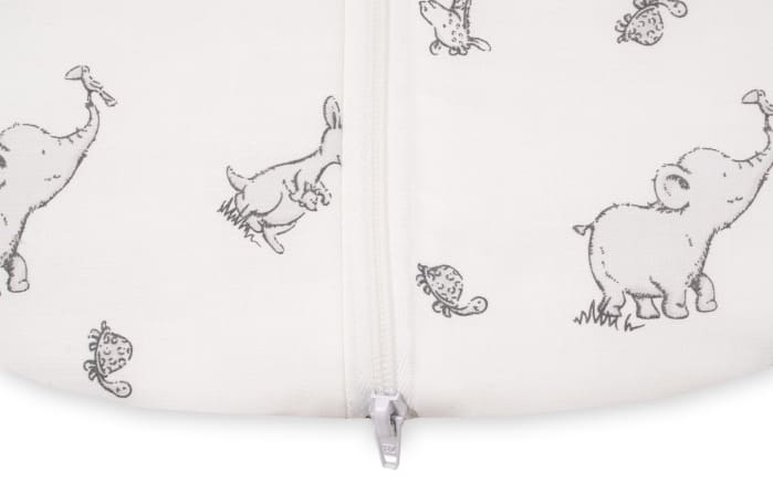 Sommer-Schlafsack, weiß mit Muster Safari, 90 cm-02