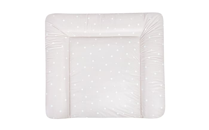 Wickelauflage Softy, beige mit Motiv Star beige, 85 x 75 cm.