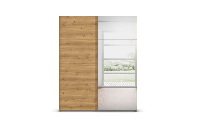 Schwebetürenschrank Cherie, Asteiche-Nachbildung, 181 x 223 cm-03
