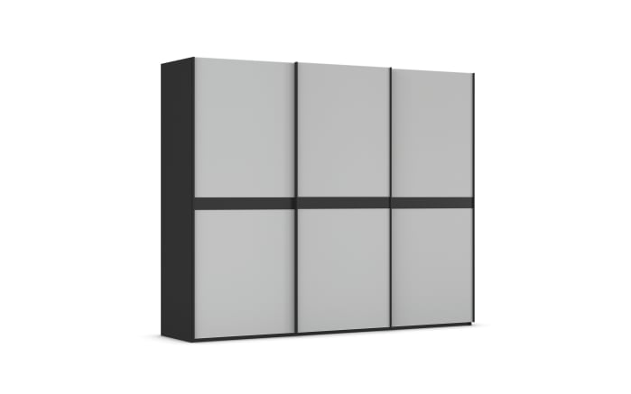 Schwebetürenschrank Ajana, grau/schwarz, 271 x 223 cm-04