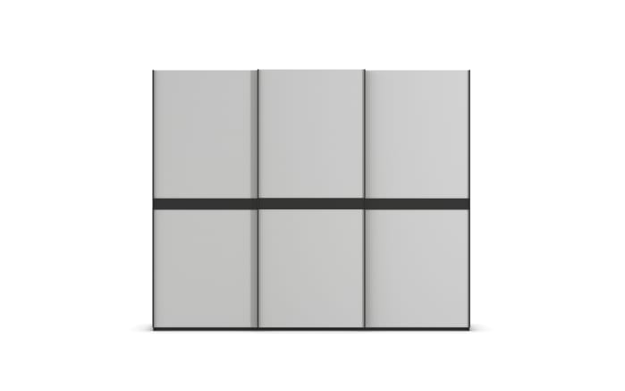 Schwebetürenschrank Ajana, grau/schwarz, 271 x 223 cm-05