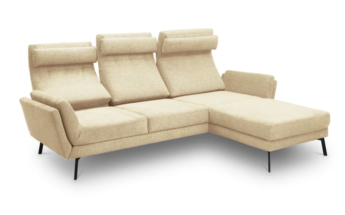 Wohnlandschaft Nelos, beige, inkl. Rückenneigung-05