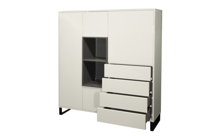 Highboard Symphony, grau/graphit, inkl. Push-to-Open Funktion-02