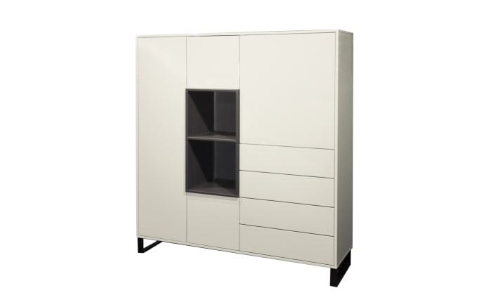 Highboard Symphony, grau/graphit, inkl. Push-to-Open Funktion-01