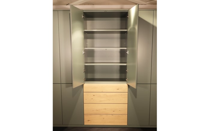 Drehtürenkleiderschrank Silea-S, hellgrün/Asteiche, 273,2 x 234,9 cm, inkl. Push-to-Open Funktion-04