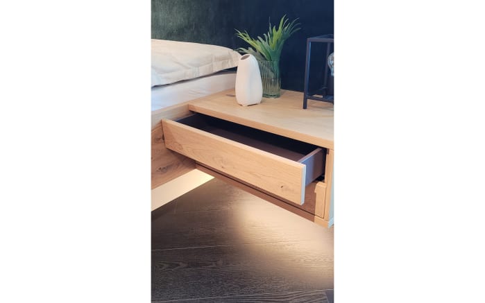 Bettanlage Silea-S, jade/Asteiche-Nachbildung, 180 x 200 cm-03
