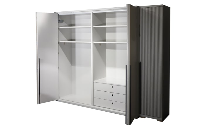 Kleiderschrank Sonate-S, brillantgrau, 300 x 219 cm-02
