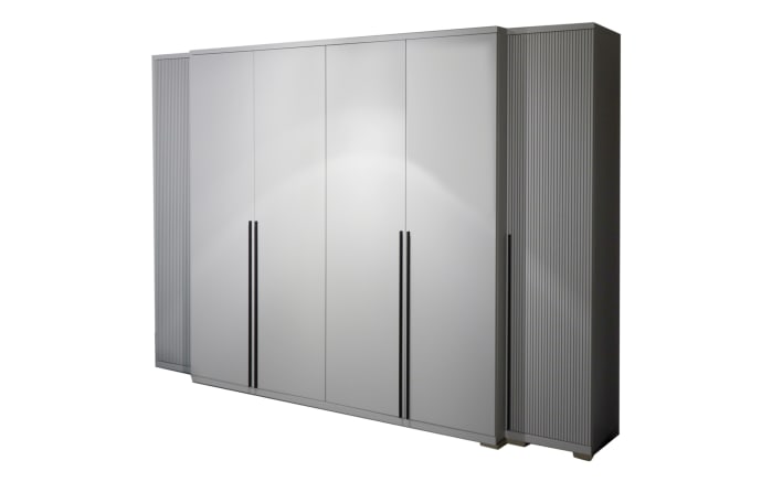 Kleiderschrank Sonate-S, brillantgrau, 300 x 219 cm-01