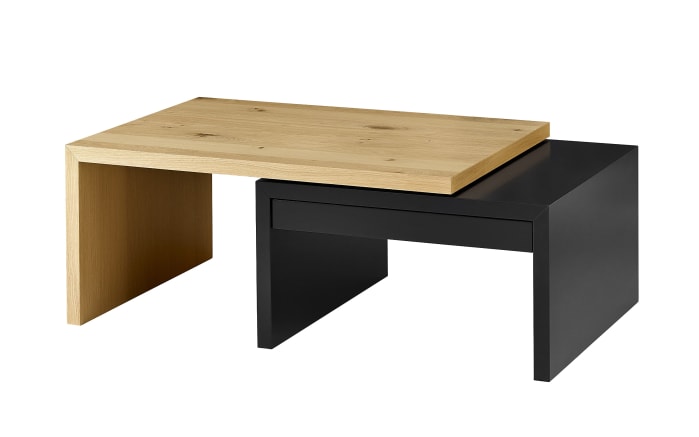 Couchtisch Amera, schwarz/Asteiche furniert, inkl. drehbarer Tischplatte-02