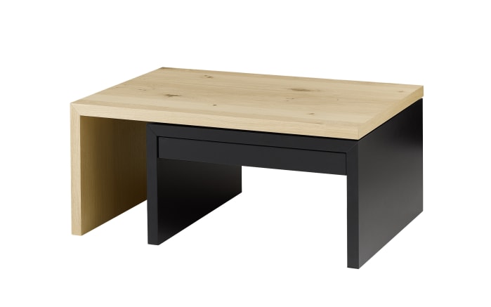Couchtisch Amera, schwarz/Asteiche furniert, inkl. drehbarer Tischplatte-01