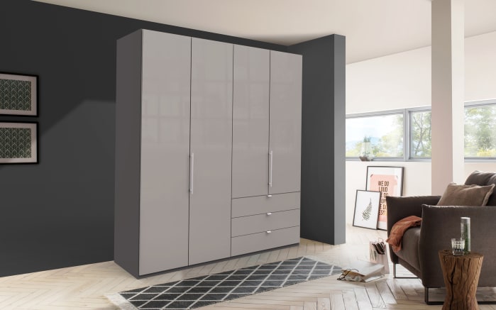 Funktionsschrank Loft, kieselgrau, 200 x 216 cm -01