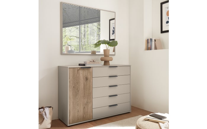 Kombikommode Dublin, grau/Eiche-Nachbildung-02