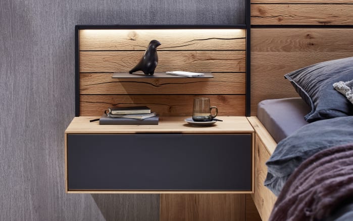 Schlafzimmer WSM 4300, Wildeiche massiv, 180 x 200 cm, Schrank 302 x 223 cm-08
