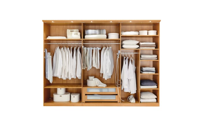 Schwebetürenschrank Paolo, teilmassive Eiche/Treibholz-Nachbildung, 300 x 217 cm-04