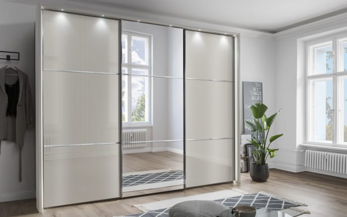 Schwebetürenschrank Clivo 3000, champagner